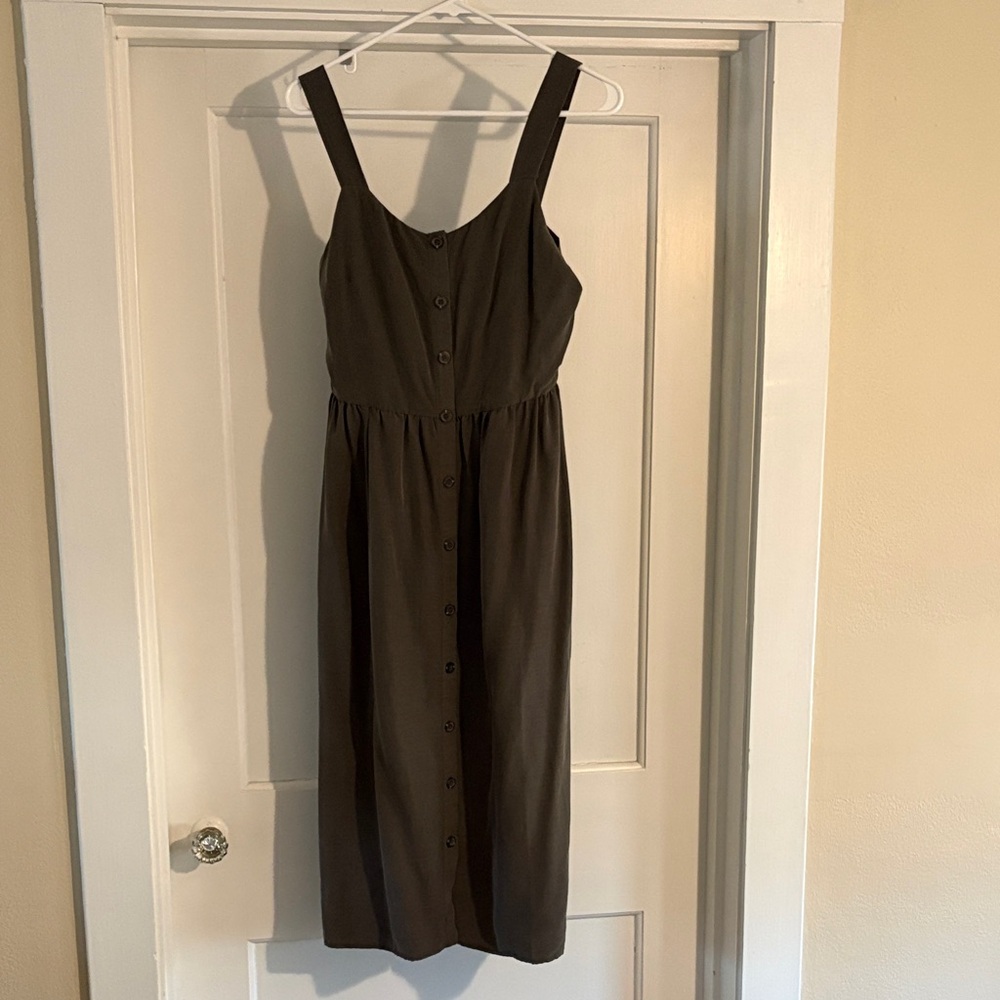 Nicole Miller Dark Brown Midi Dress